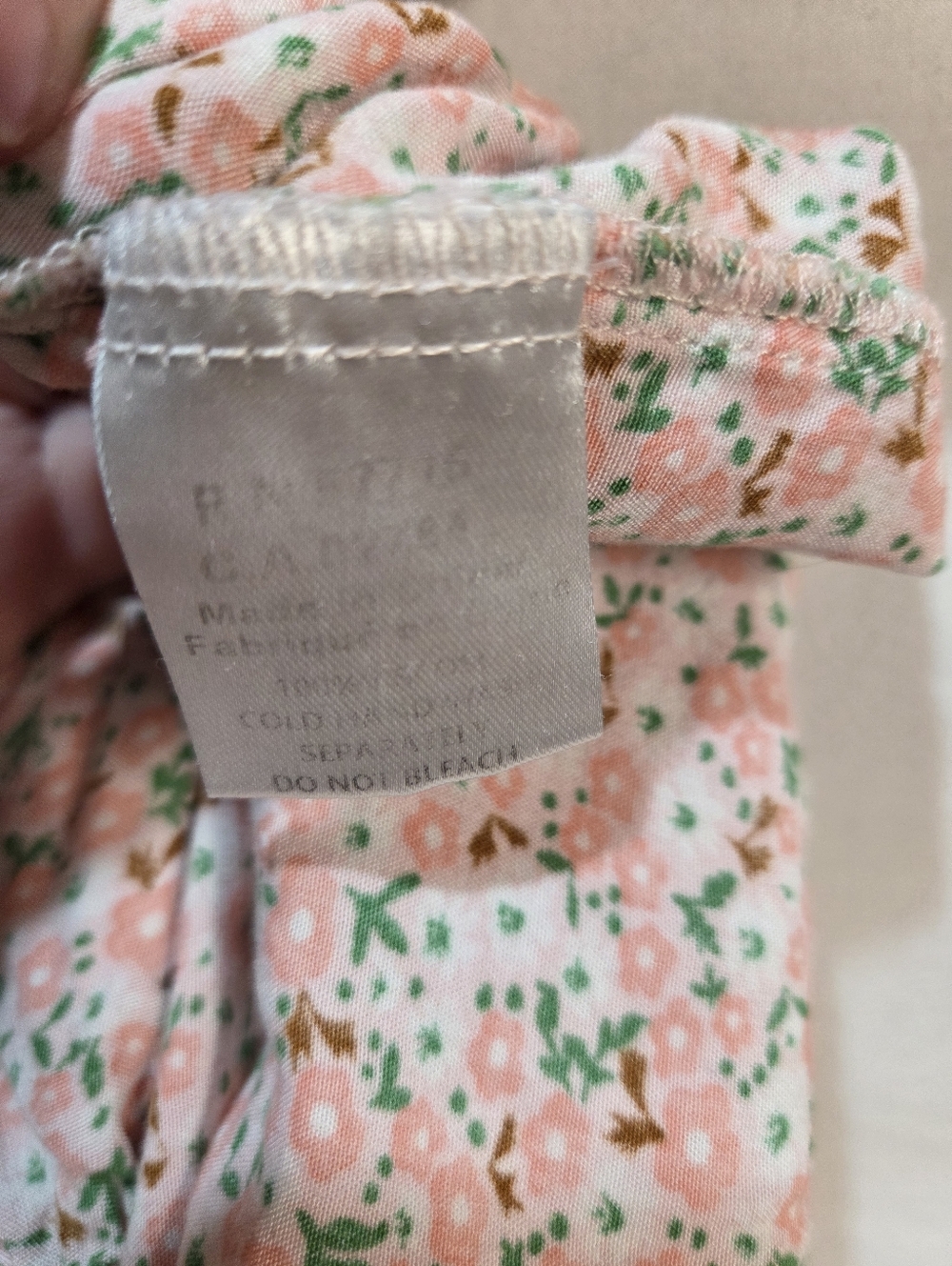 Pink Floral Print Cottagecore Loose Fit Midi Dress Tiered Ruffled Skirt Pockets - Picture 7 of 7
